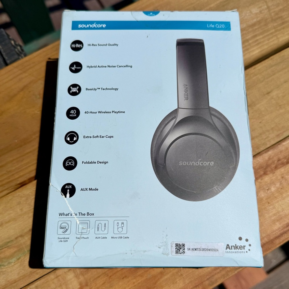 Like New Anker Soundcore Life Q20 Headphones